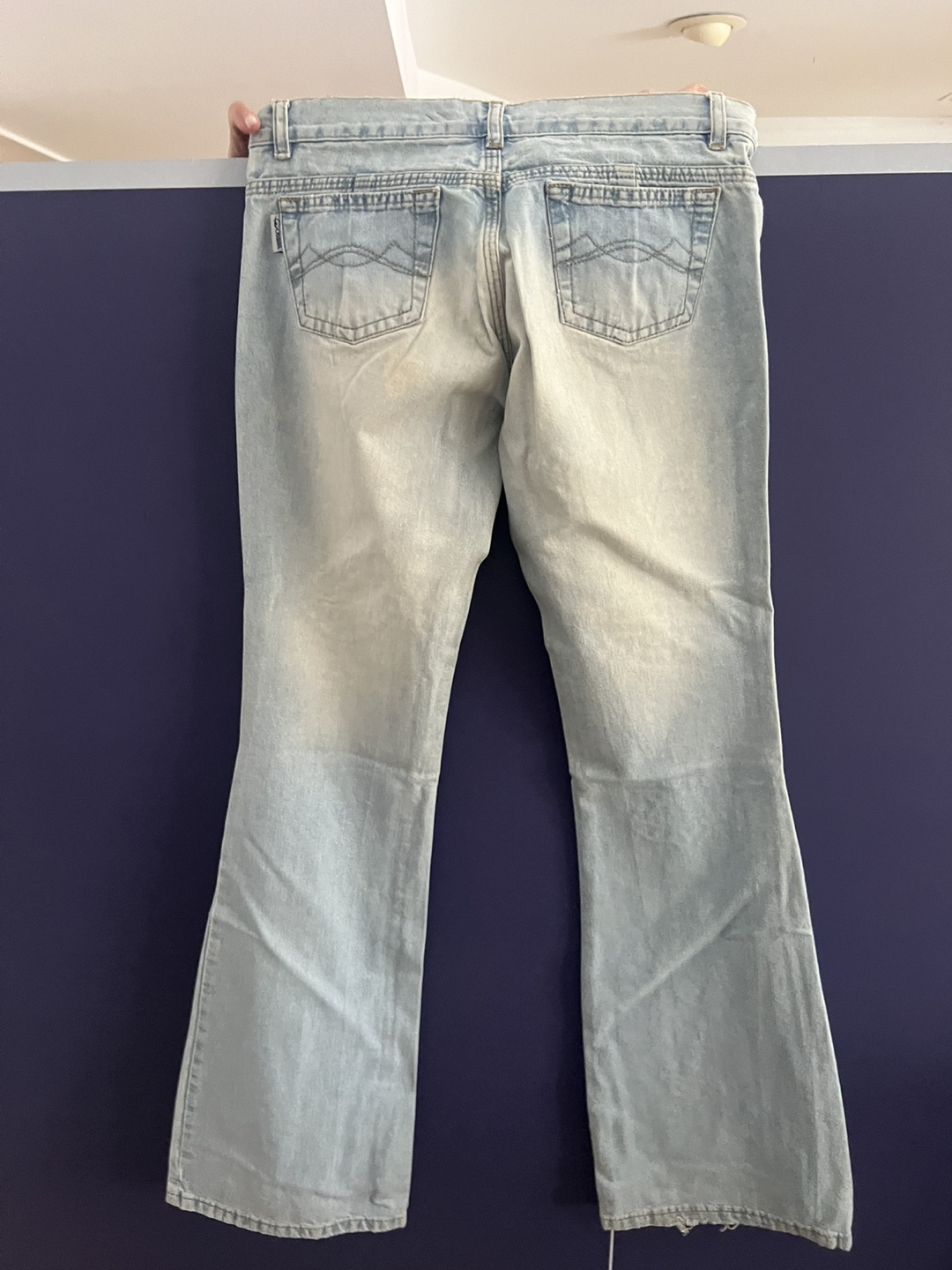 Ossira Light Wash Flare Jeans with Embroidery - photo 3