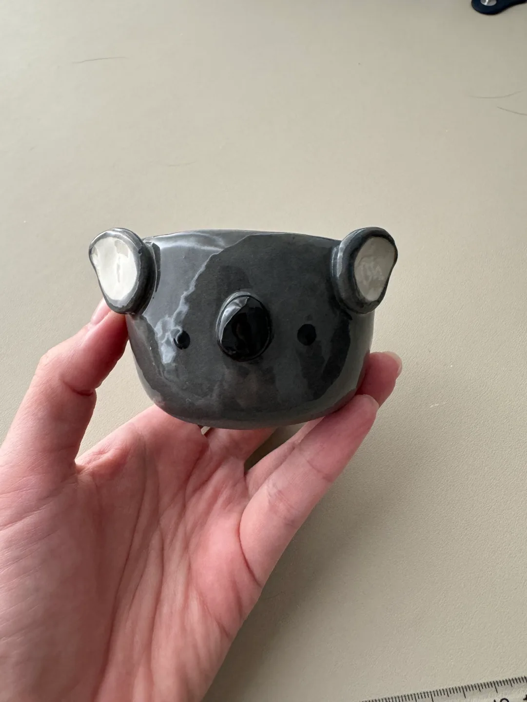 Koala-Shaped handmade Ceramic Bowl thumbnail