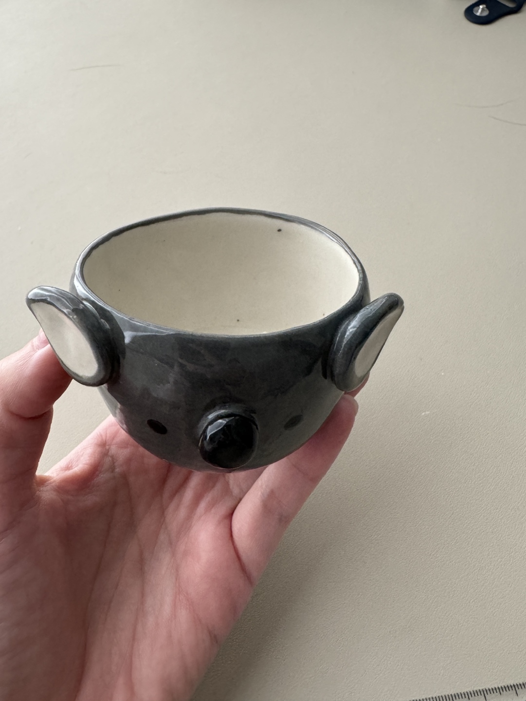Koala-Shaped handmade Ceramic Bowl - photo 2