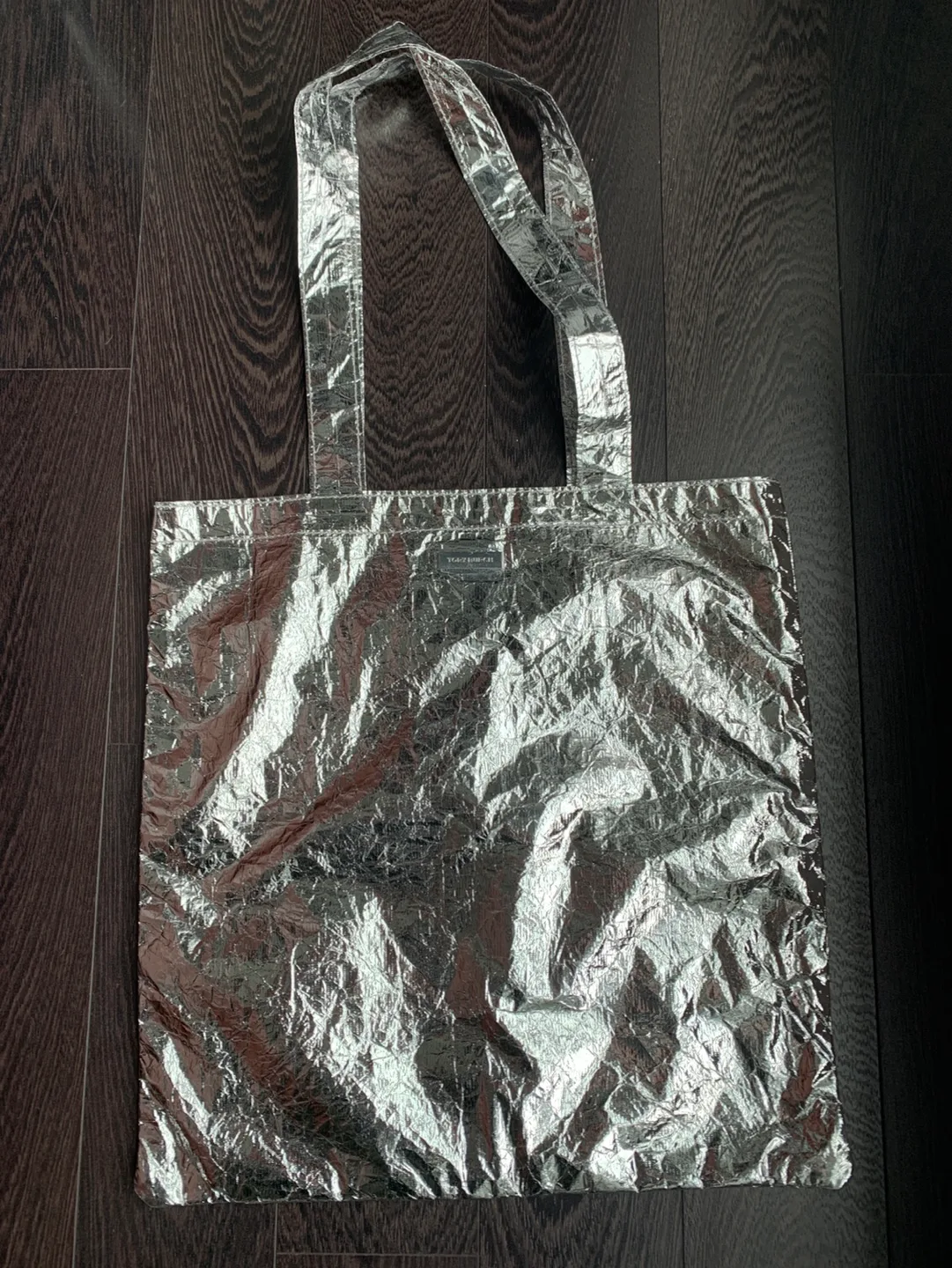 Tory Burch Silver Foil Tote Bag thumbnail