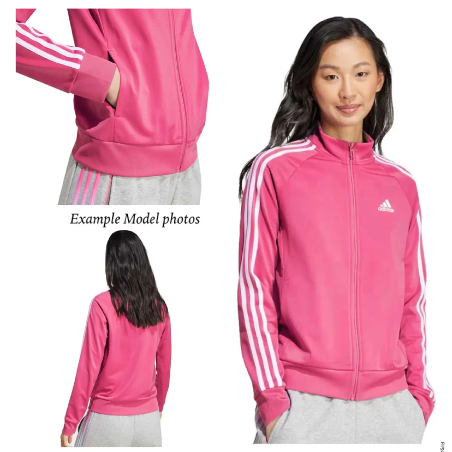 BNWT Adidas Women’s Essentials 3-stripes track top size M image indicator(6)