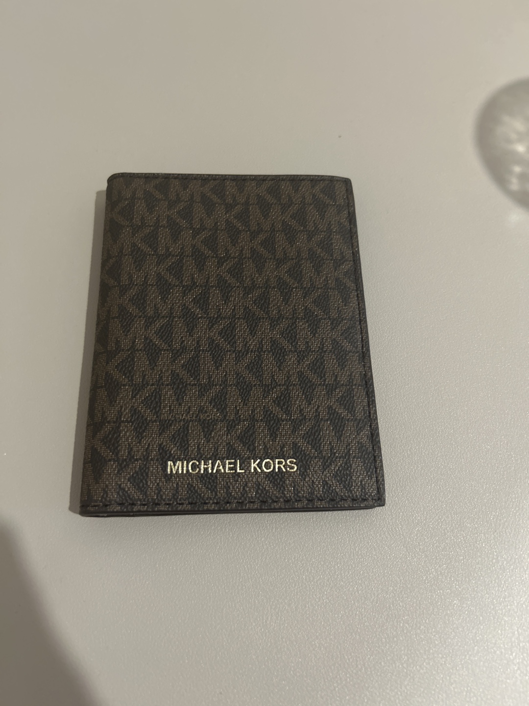Michael Kors Brown Leather Passport Holder