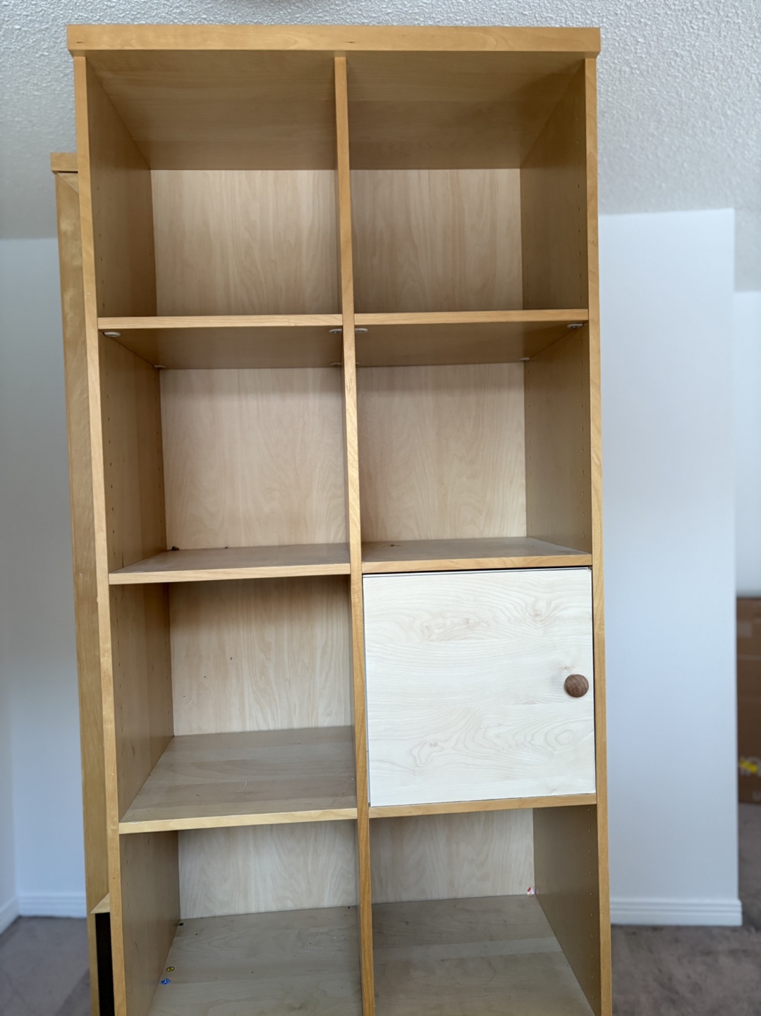 IKEA Tall Wooden Bookcase with Cubbies and Storage - photo 2