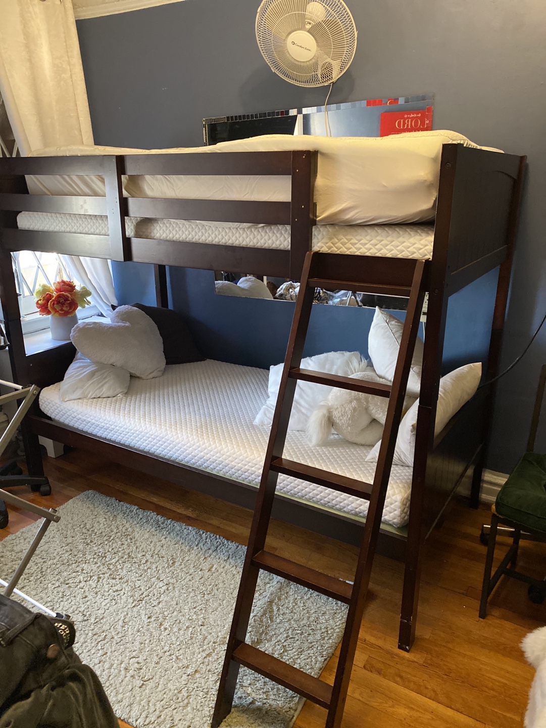 Twin over Full Bunk Bed with Ladder - photo 2