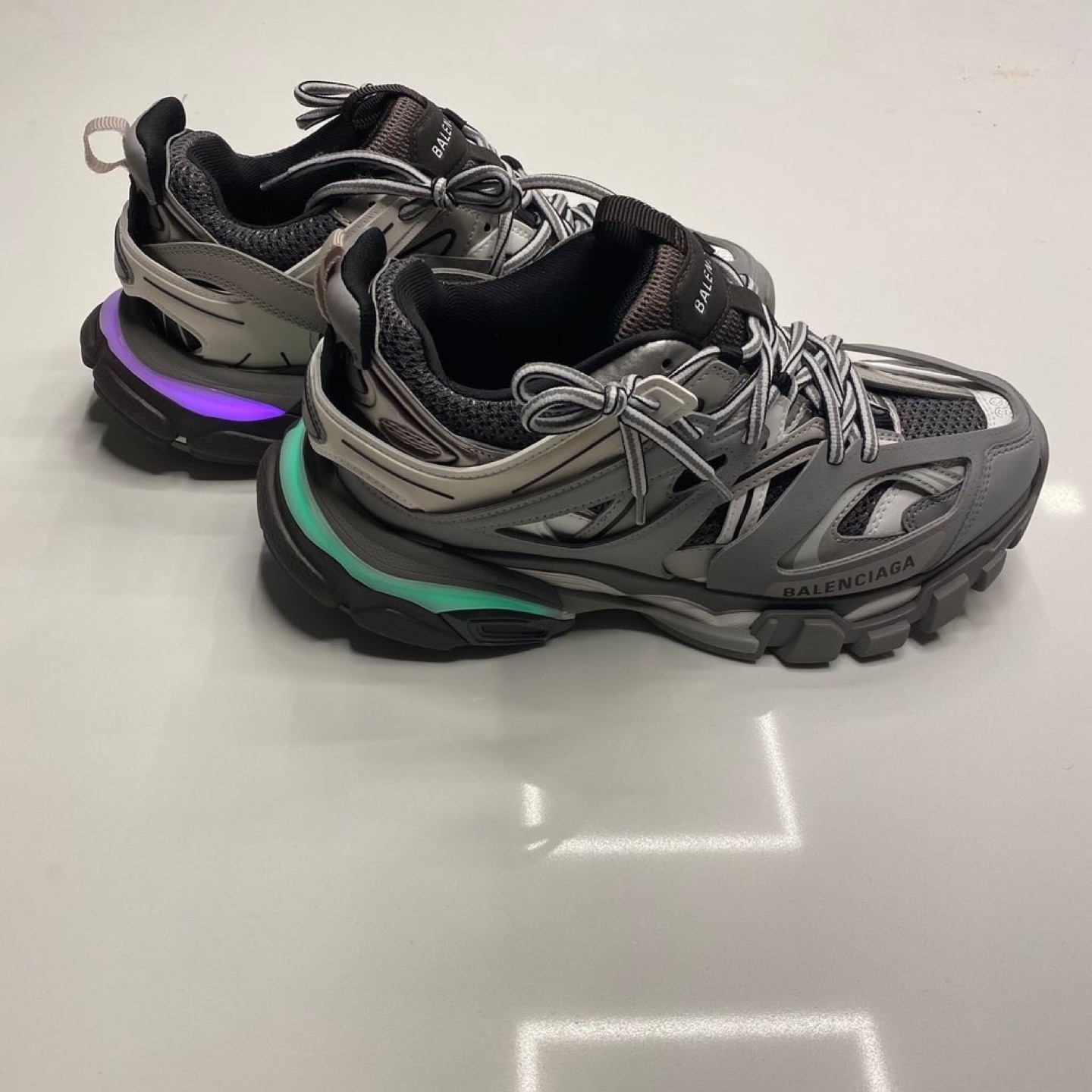 Balenciaga Track LED Sneaker, Grey - photo 4