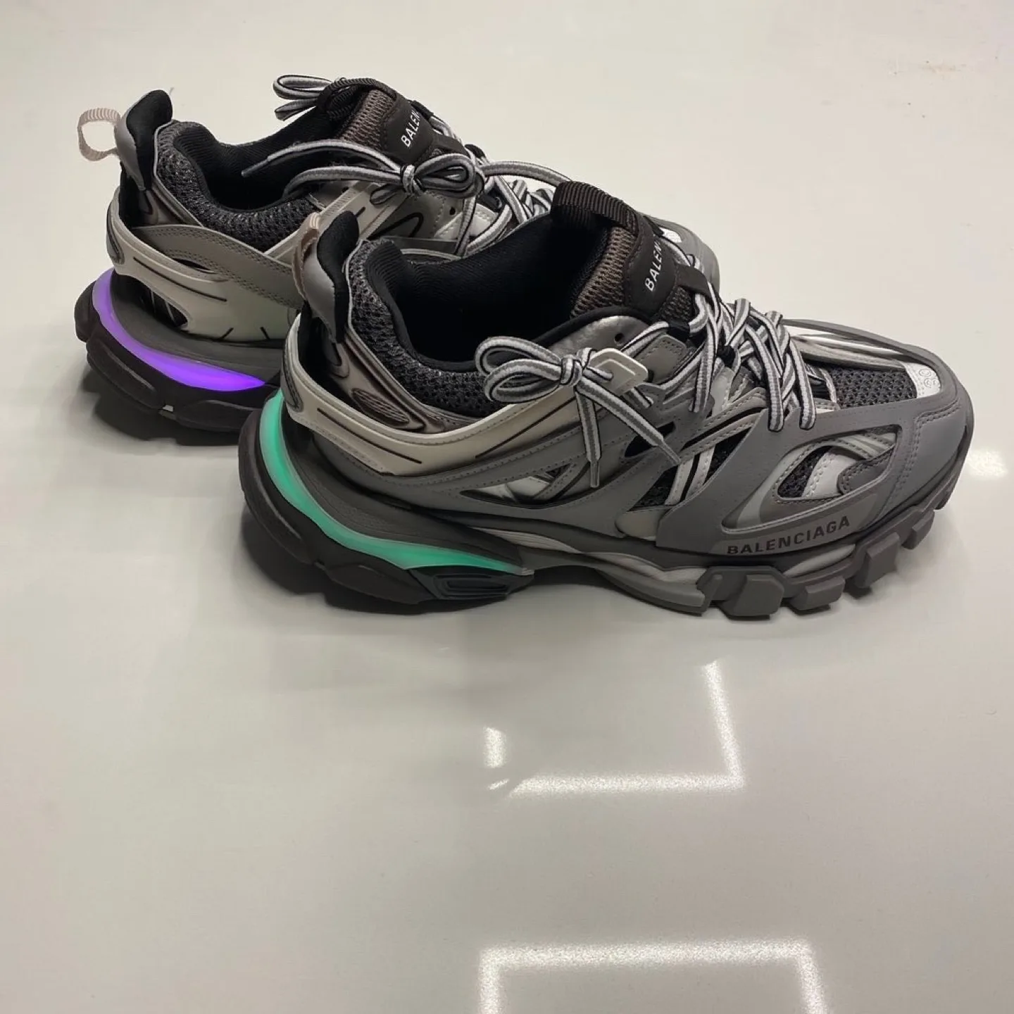 Balenciaga Track LED Sneaker, Grey image indicator(4)