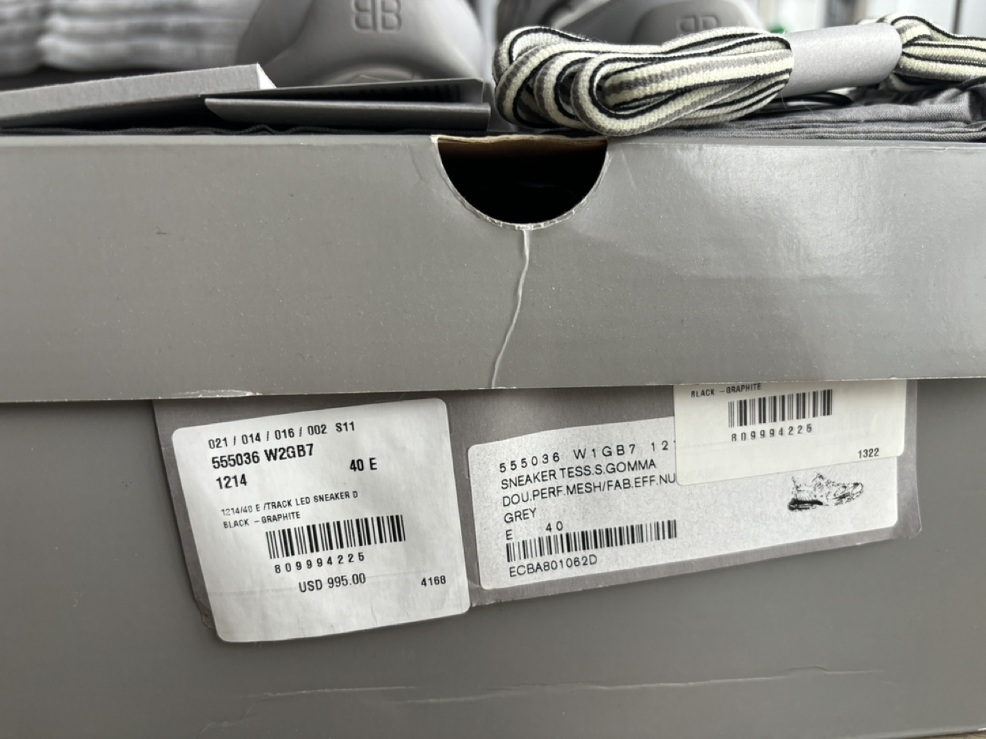 Balenciaga Track LED Sneaker, Grey - photo 2