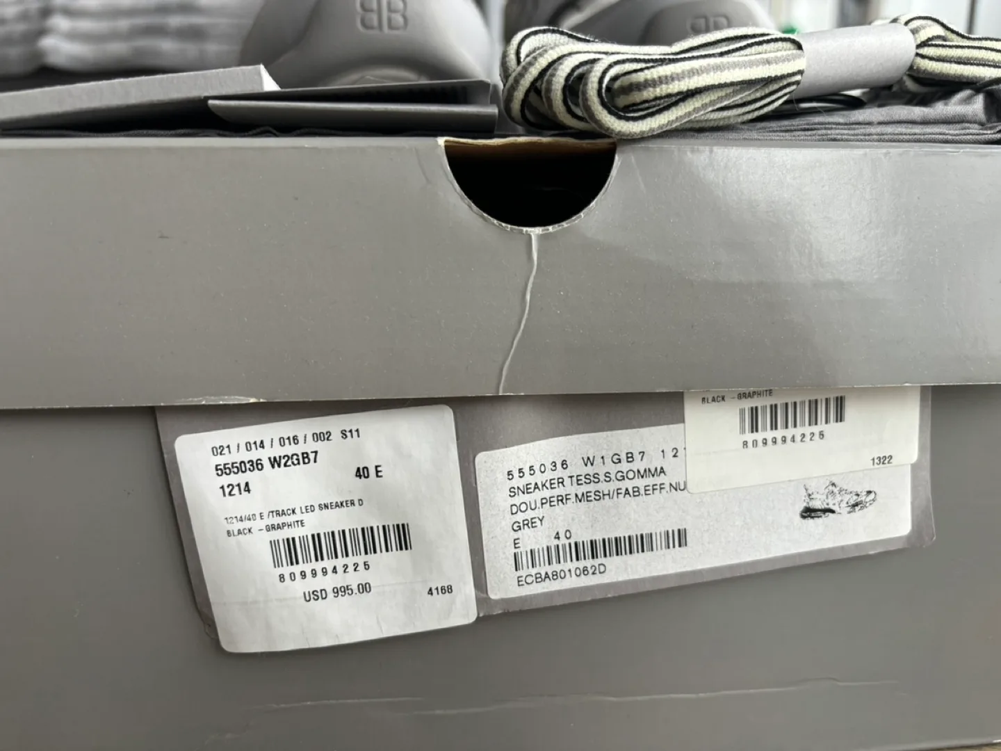 Balenciaga Track LED Sneaker, Grey image indicator(2)