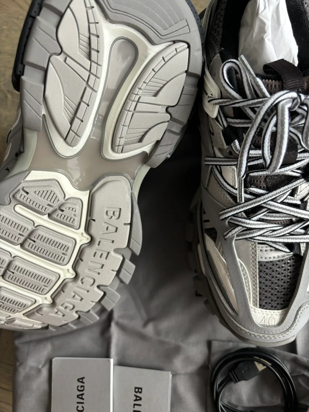 Balenciaga Track LED Sneaker, Grey image indicator(3)