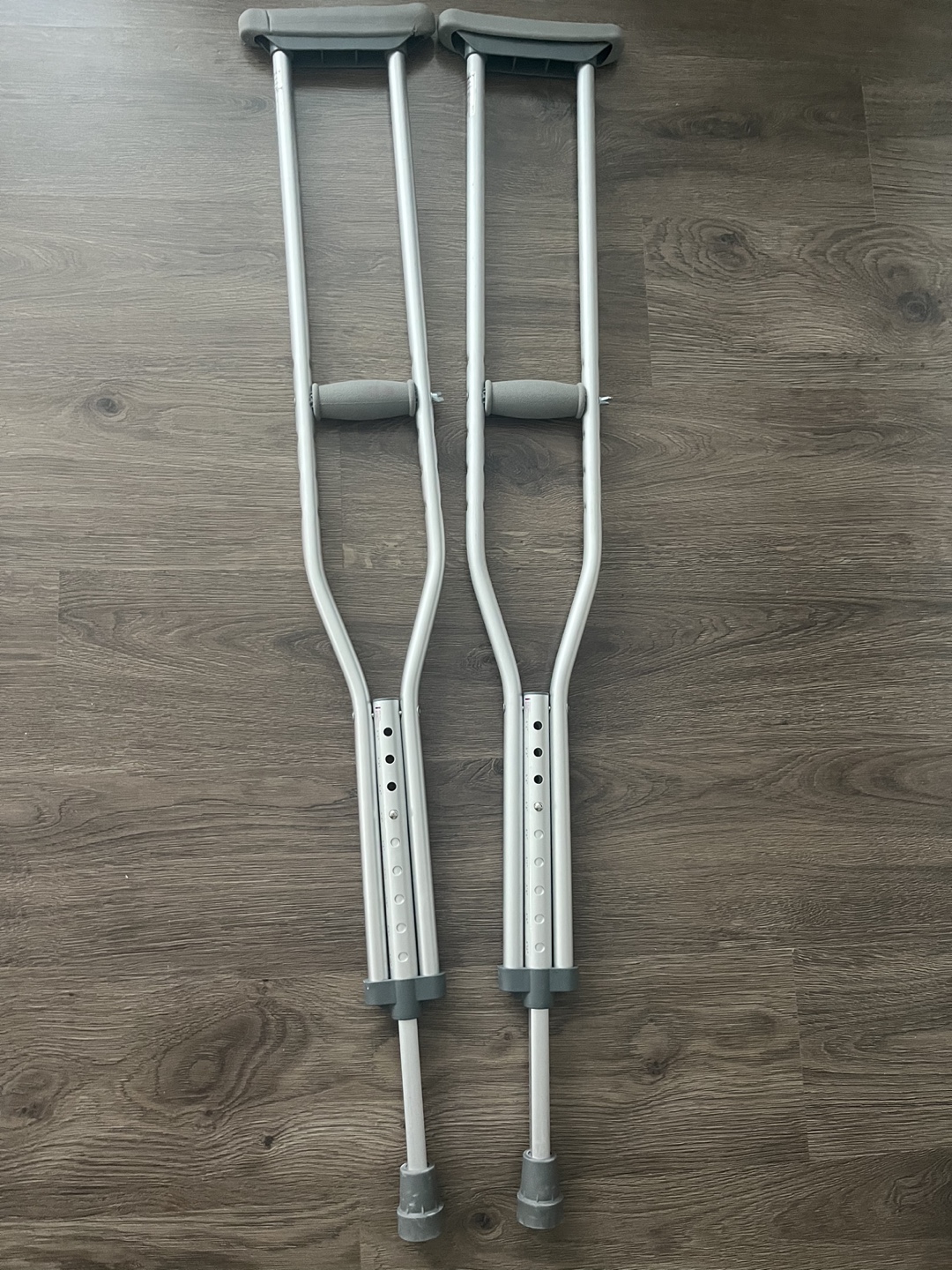 Pair of Adjustable Crutches