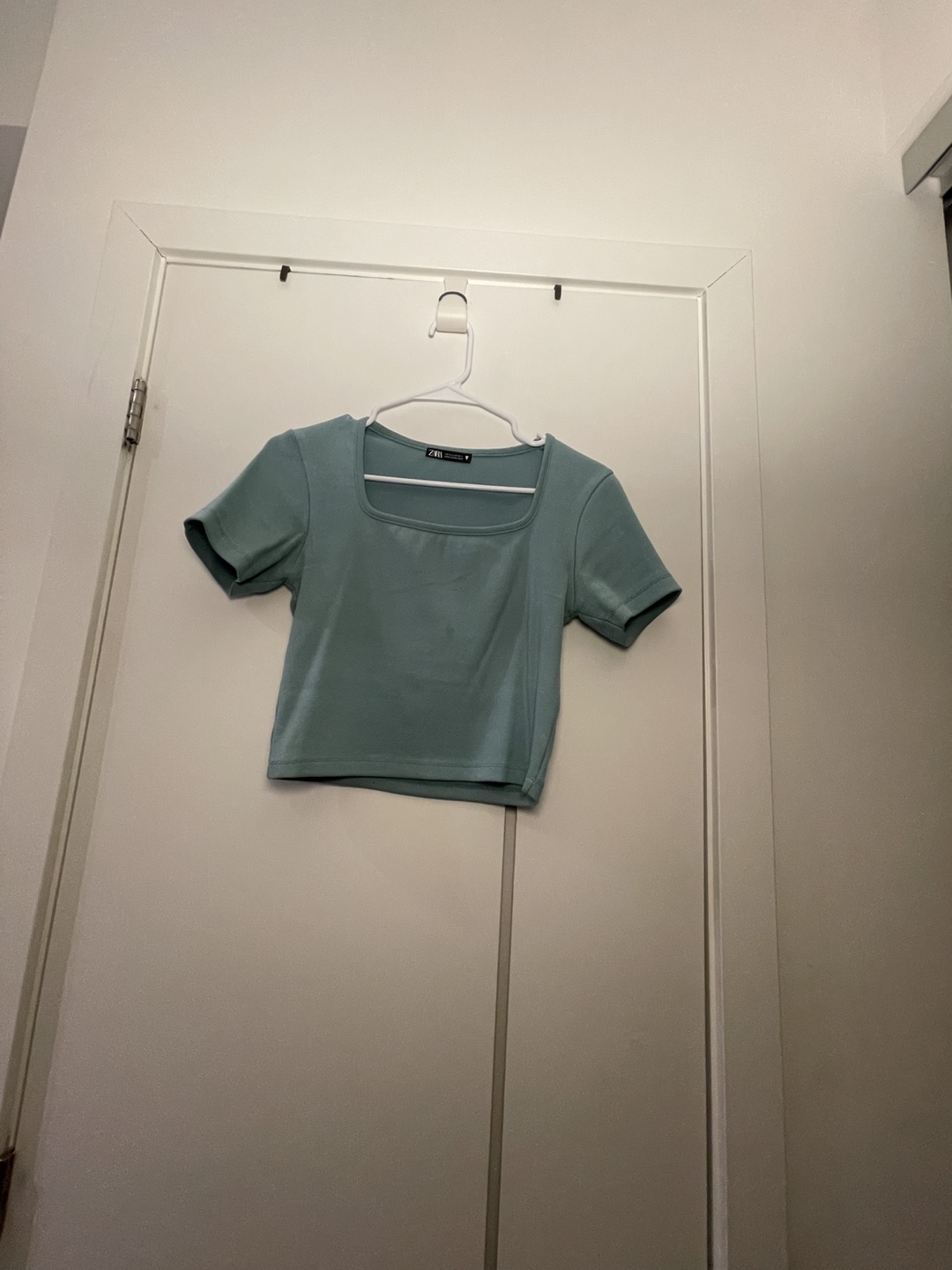 Zara Women's Teal Crop Top - Size Small - photo 2