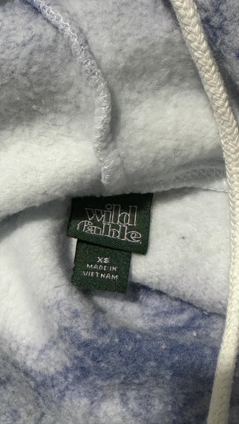 Wild Fable | EUC Tie-Dye Cropped Hoodie - Size XS image indicator(5)