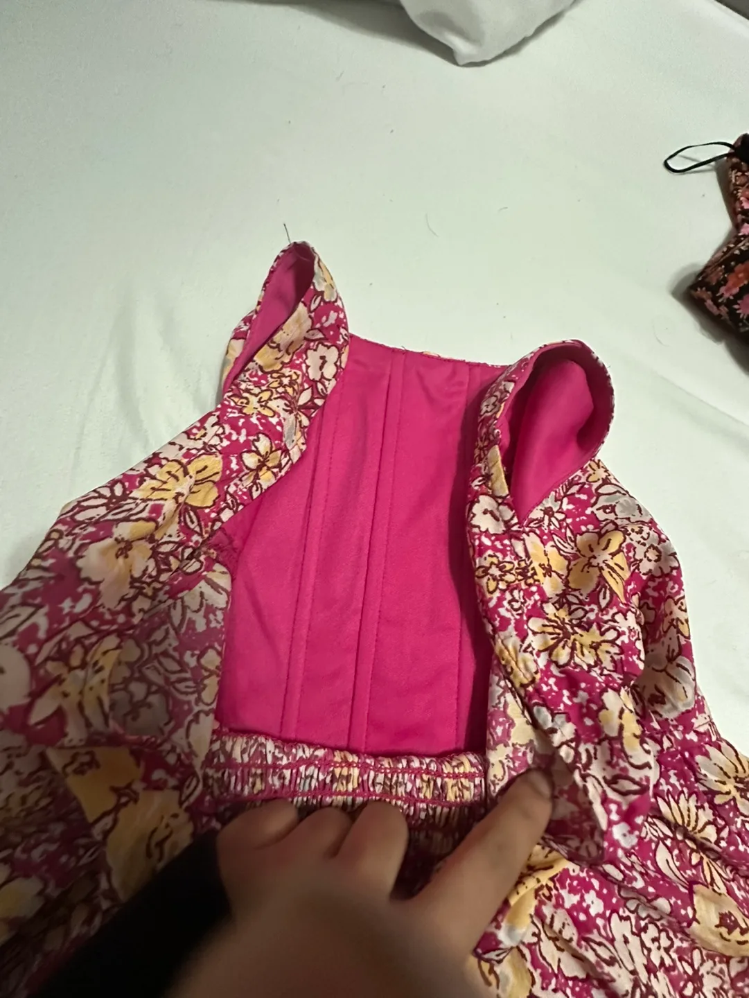 Pink floral sundress, size XS image indicator(3)