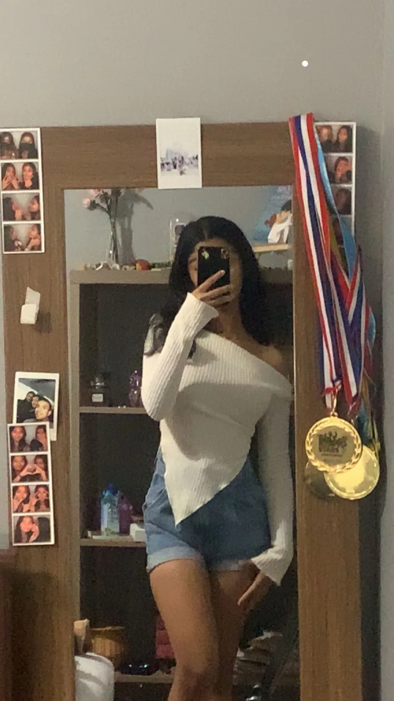 Unique Asymmetrical Knit Top image indicator(2)