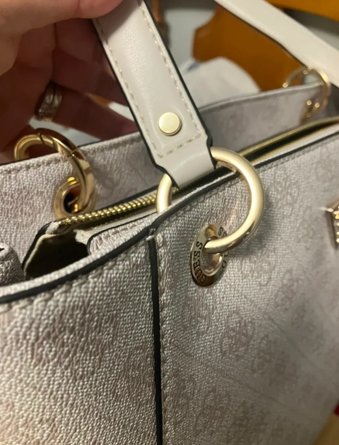 Guess Beige Tote Bag image indicator(5)