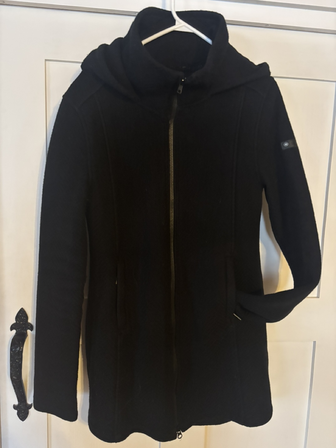 Black bench coat