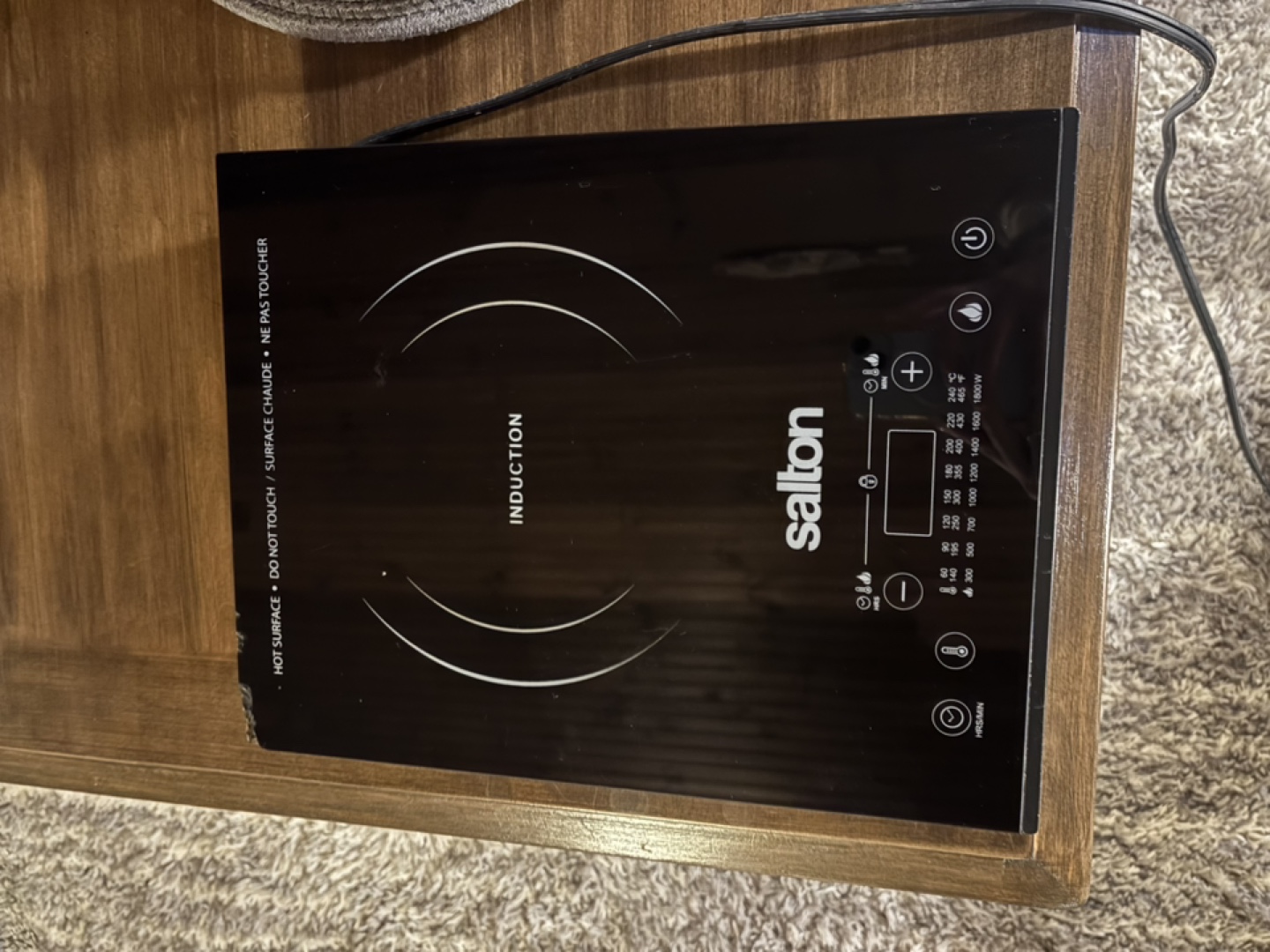 Salton Induction Single Burner Cooktop - photo 2
