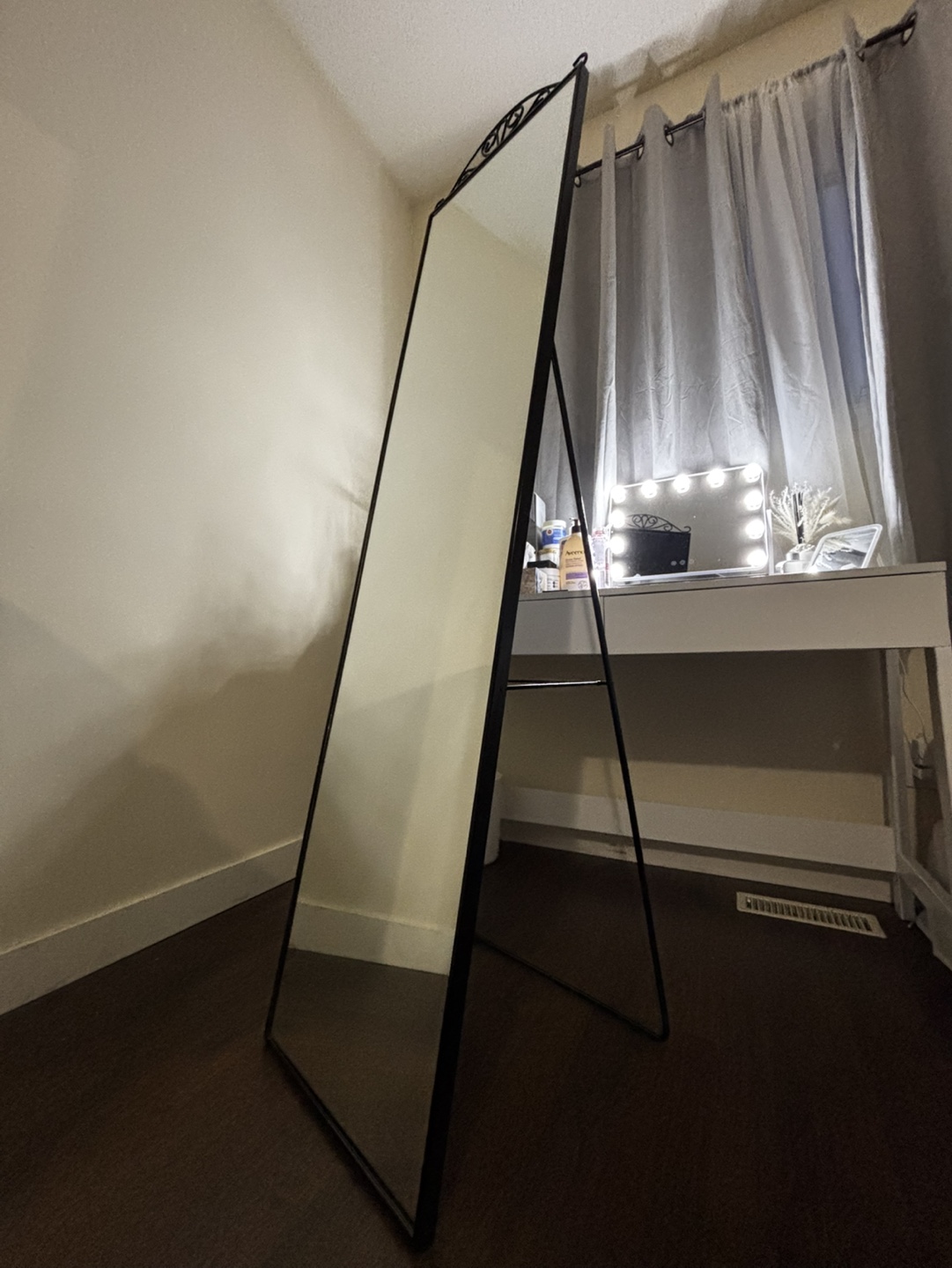 Standing mirror, black - photo 2