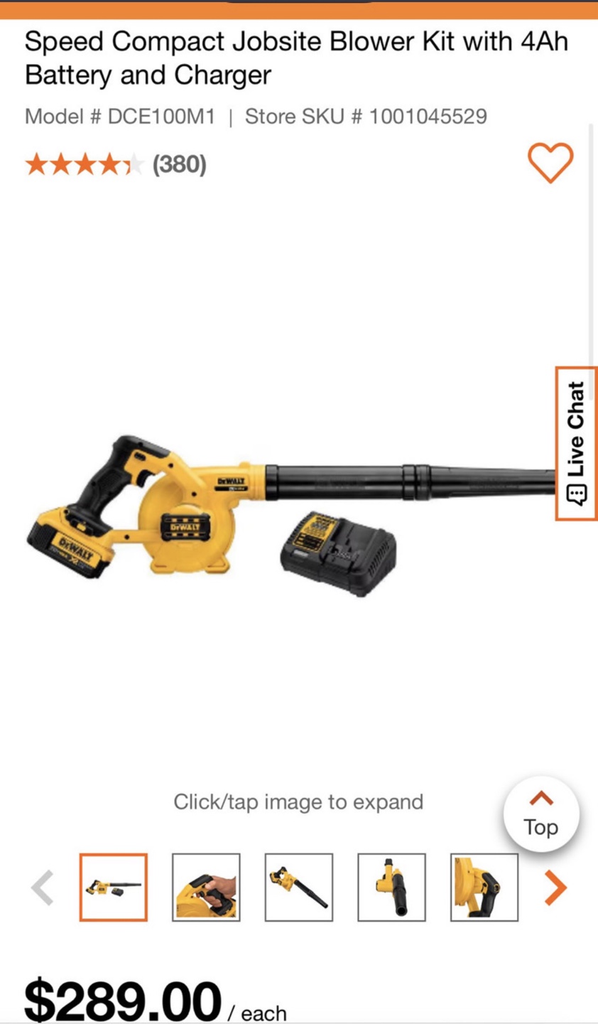 New DEWALT 20V MAX Cordless Blower, Variable Speed, Lightweight - photo 2