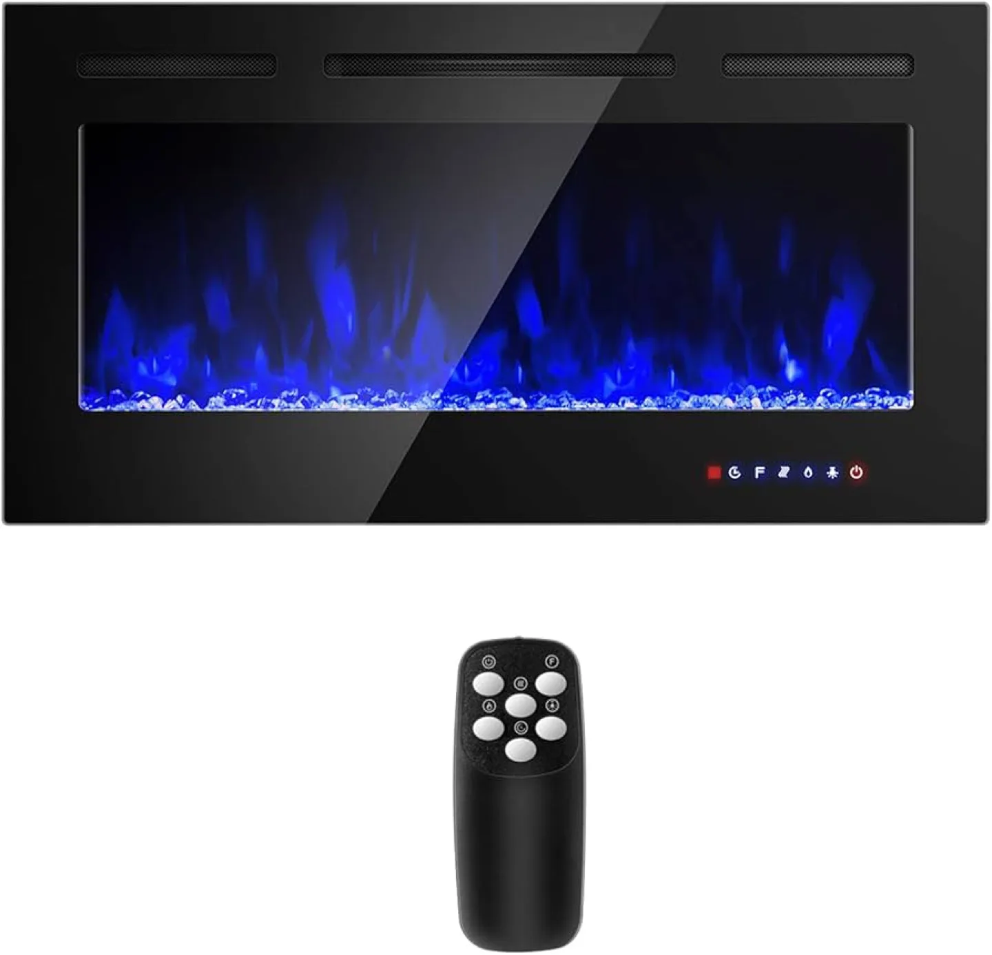 40" Electric Fireplace Insert with Remote image indicator(3)