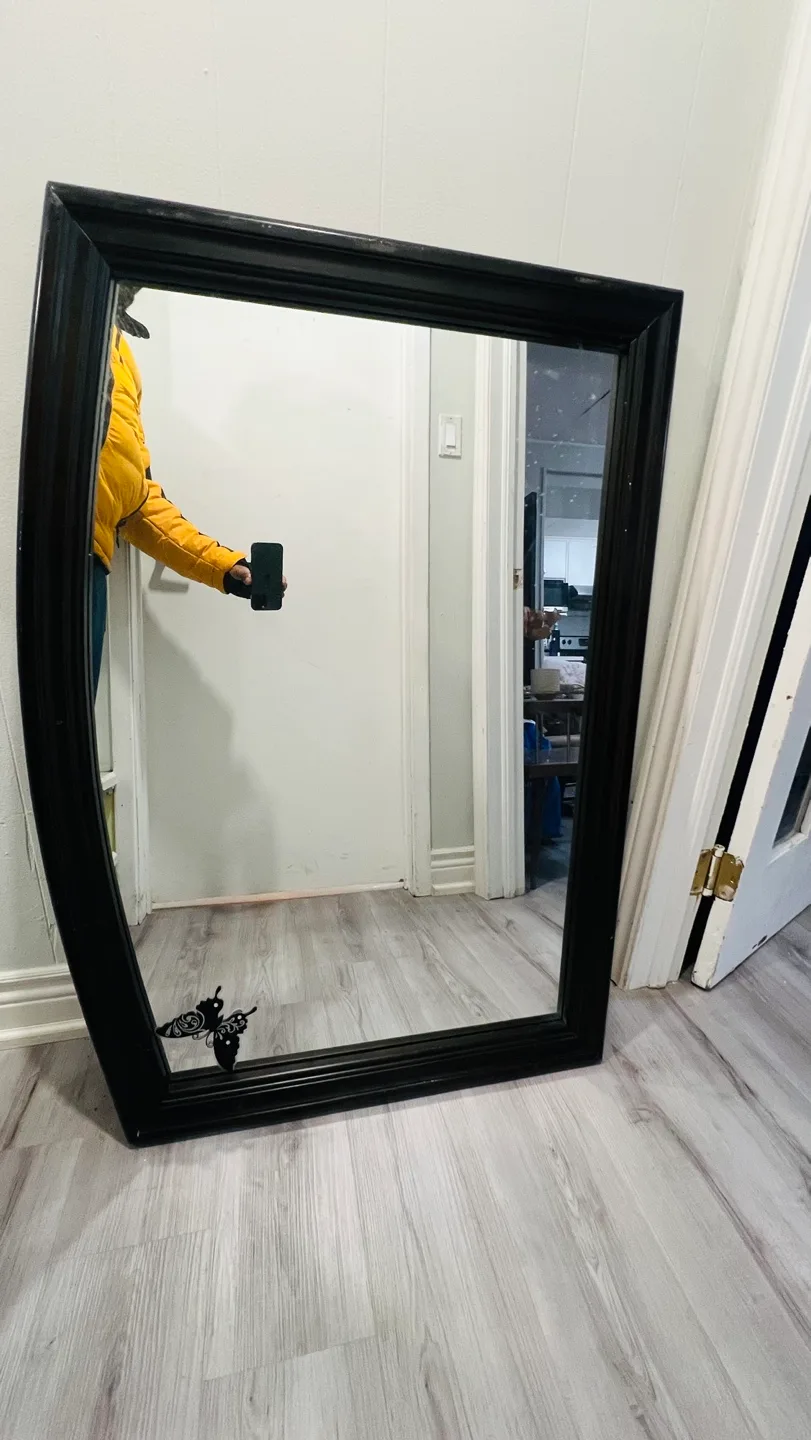 Large Black Framed Mirror image indicator(4)