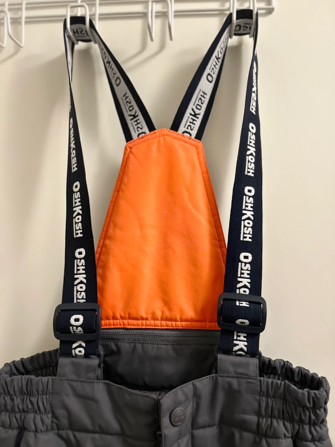 OshKosh B'Gosh Boys' Size 8 Ski Suit - Orange & Grey image indicator(8)