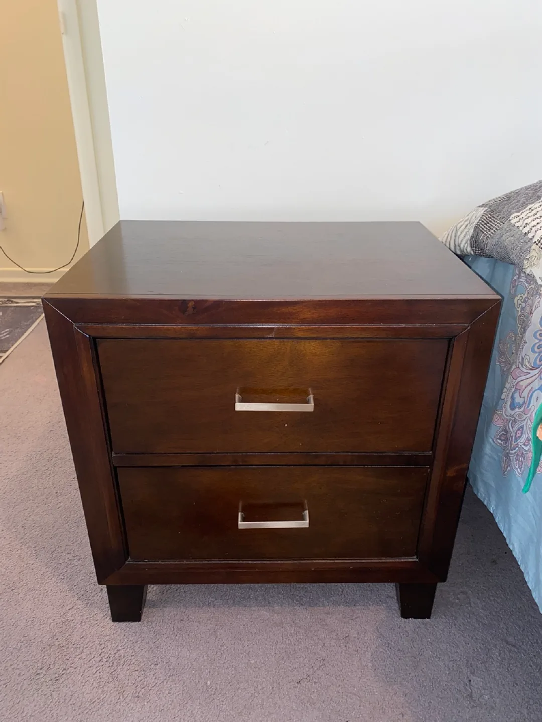 2 Wooden Nightstands image indicator(2)