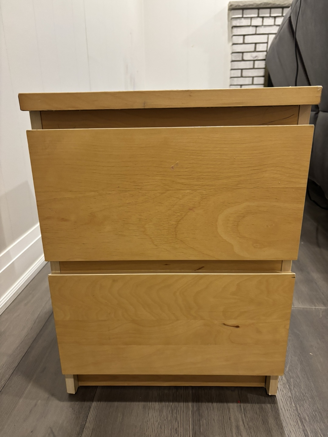 IKEA MALM Two-Drawer Nightstand