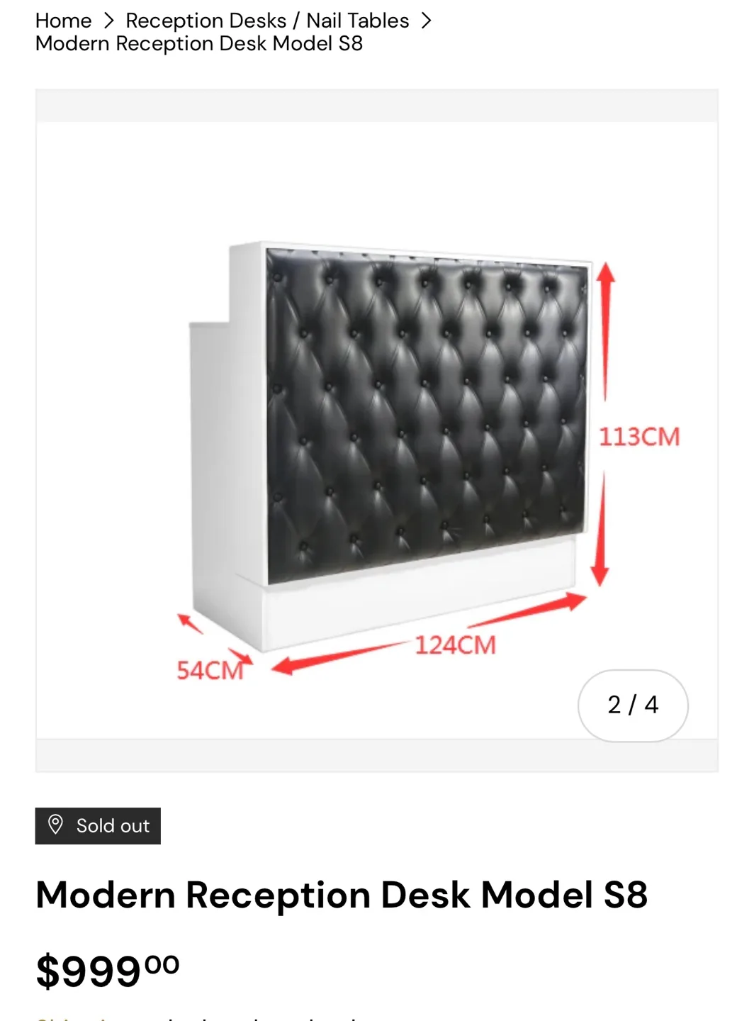 Modern Reception Desk Model S8 image indicator(2)