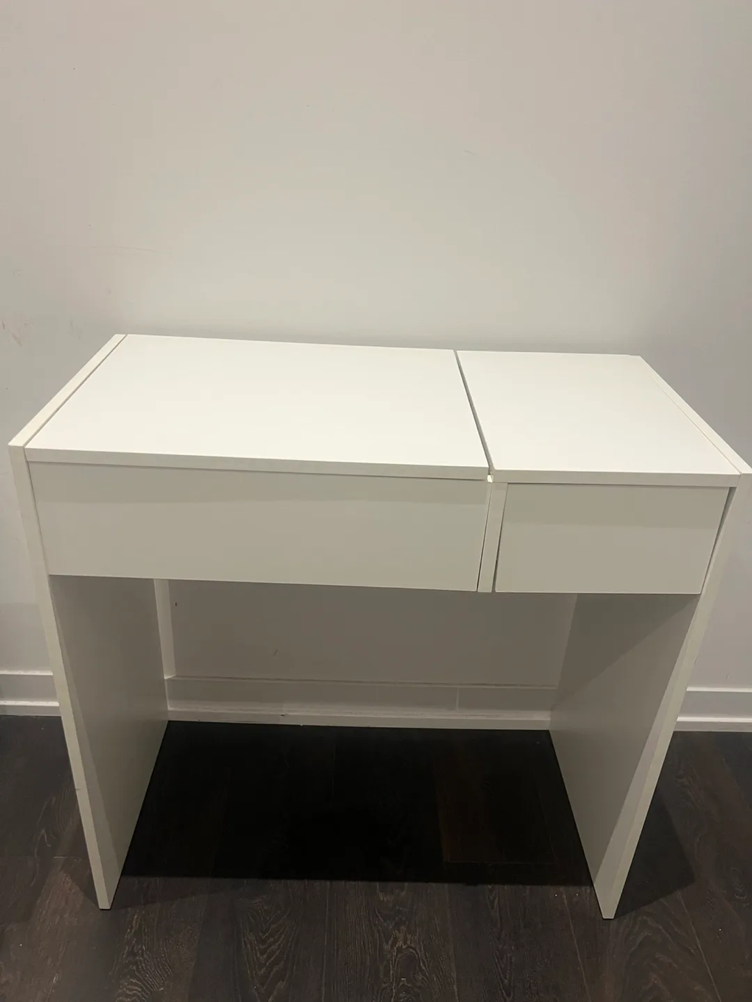 Make up White Vanity Desk with Mirror thumbnail
