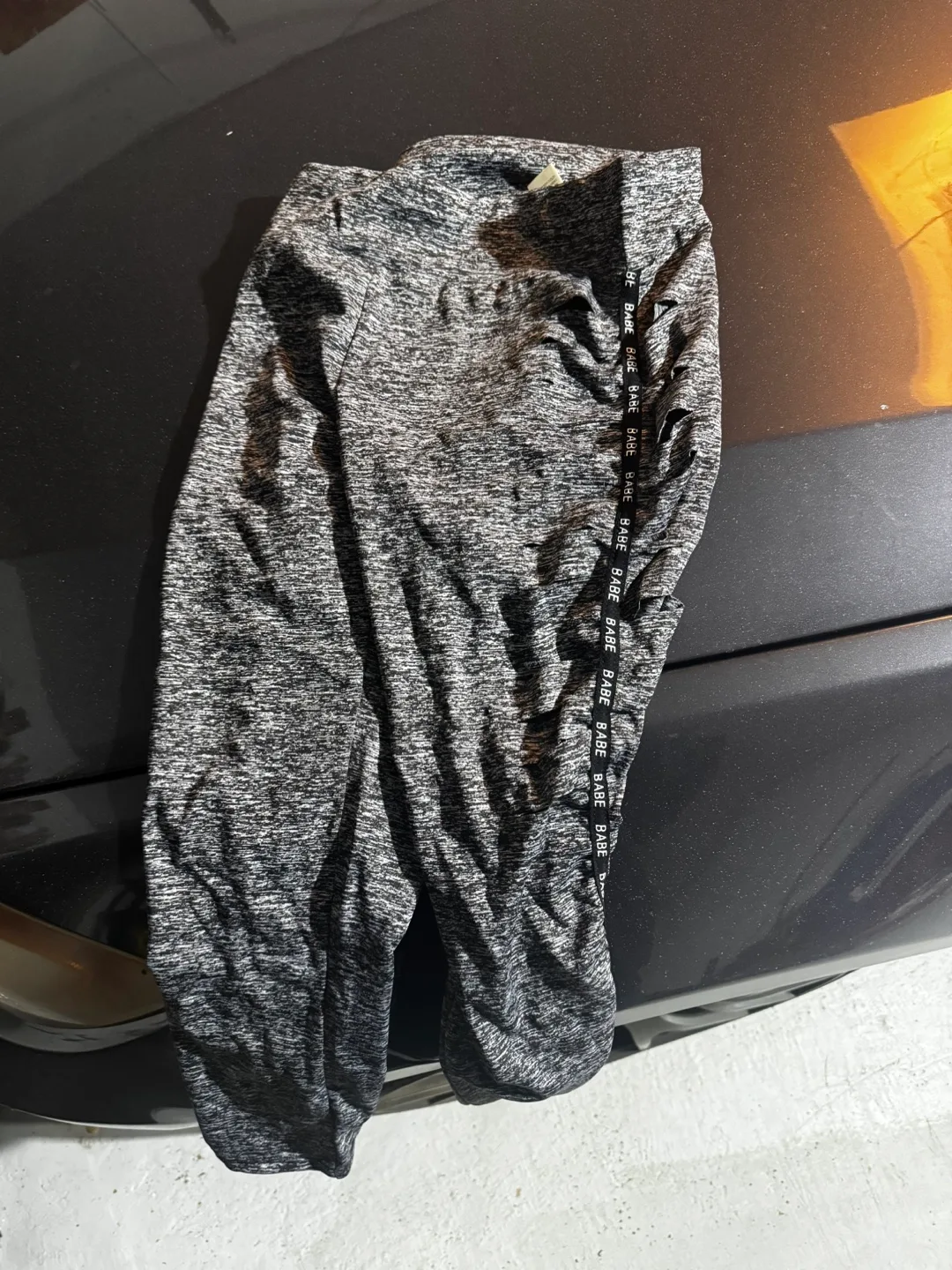 Bozzoli Grey Marl Leggings (Size Small) image indicator(3)