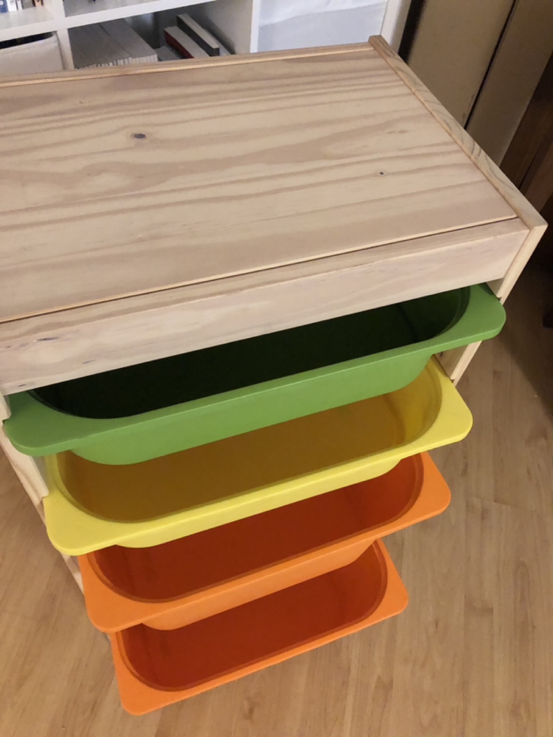 IKEA TROFAST Storage Combination with Colorful Bins - photo 2