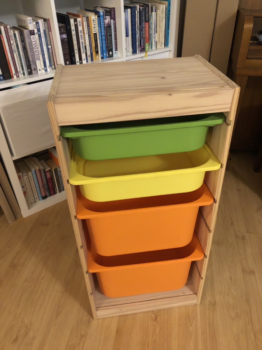IKEA TROFAST Storage Combination with Colorful Bins - photo 3