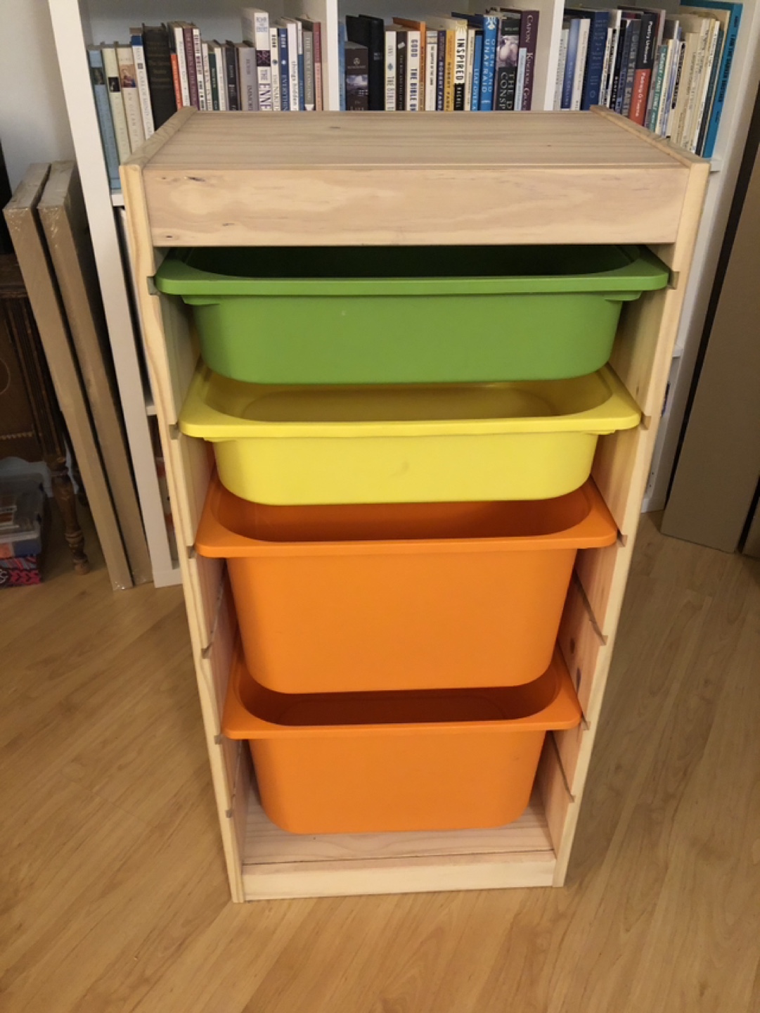 IKEA TROFAST Storage Combination with Colorful Bins