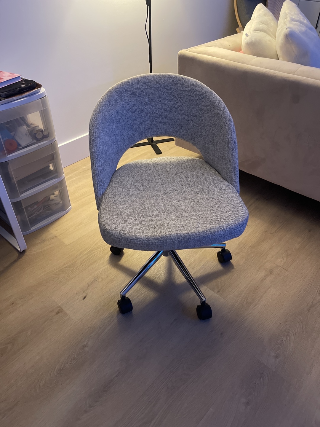 Grey Swivel Office Chair