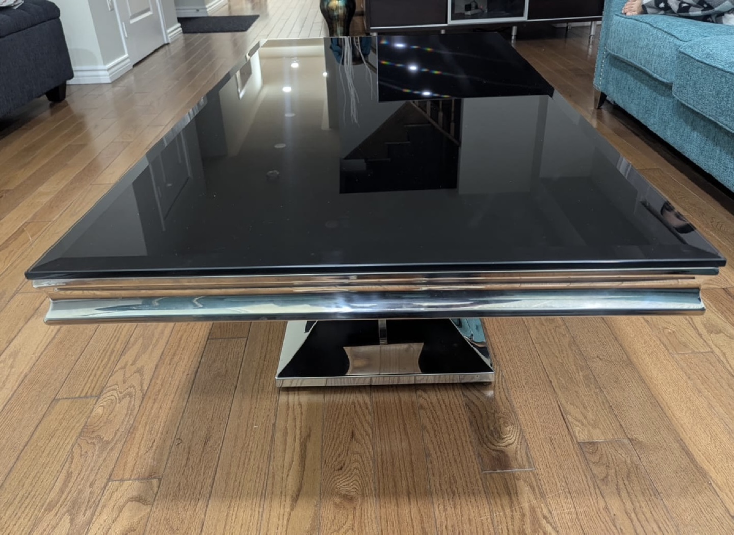 Modern Glass Top Coffee Table