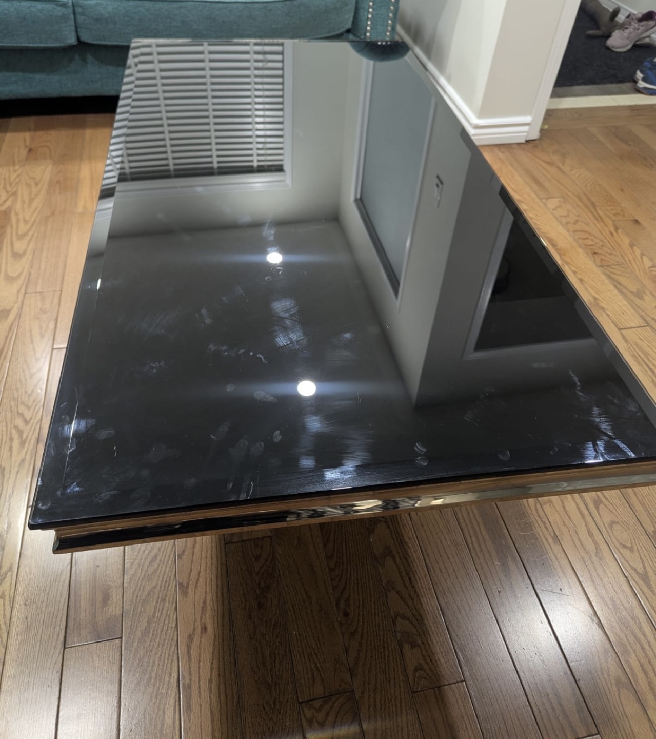 Modern Glass Top Coffee Table - photo 2