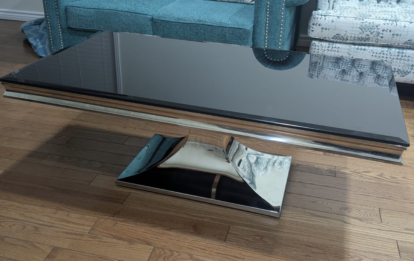 Modern Glass Top Coffee Table - photo 3