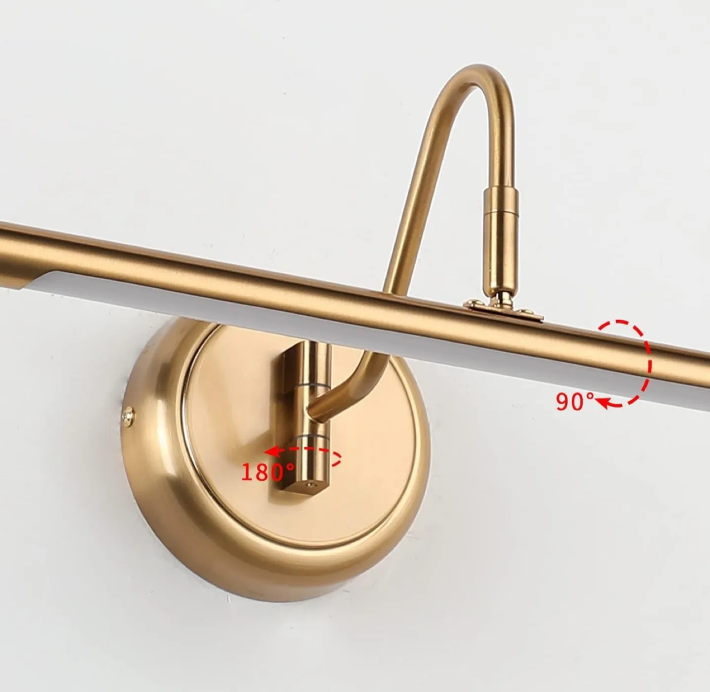 BRAND NEW Gold LED Wall Light Fixture image indicator(5)