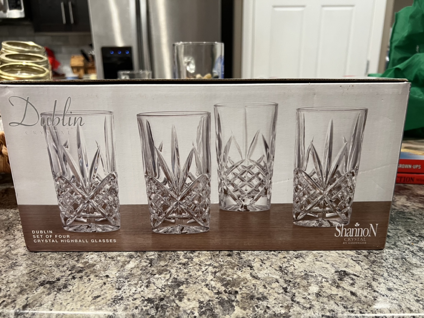 Shannon Crystal Dublin Highball Glasses - Set of Four