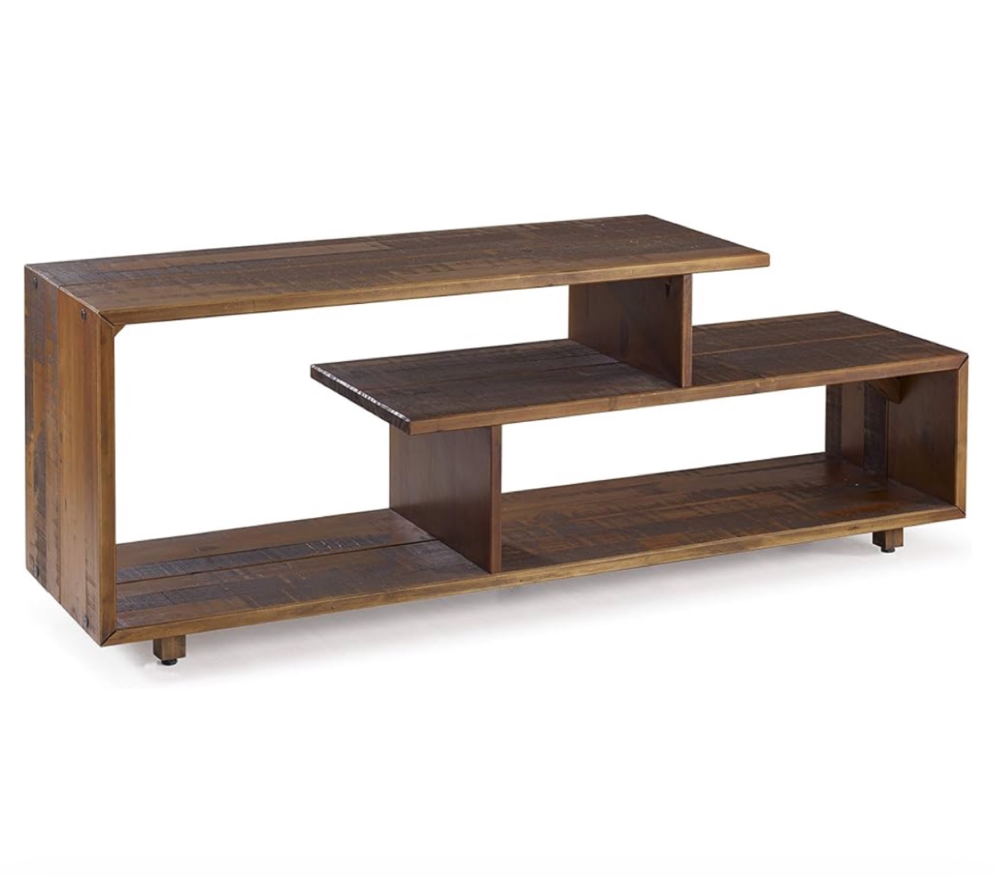 Mid-Century Modern Wood Media Console