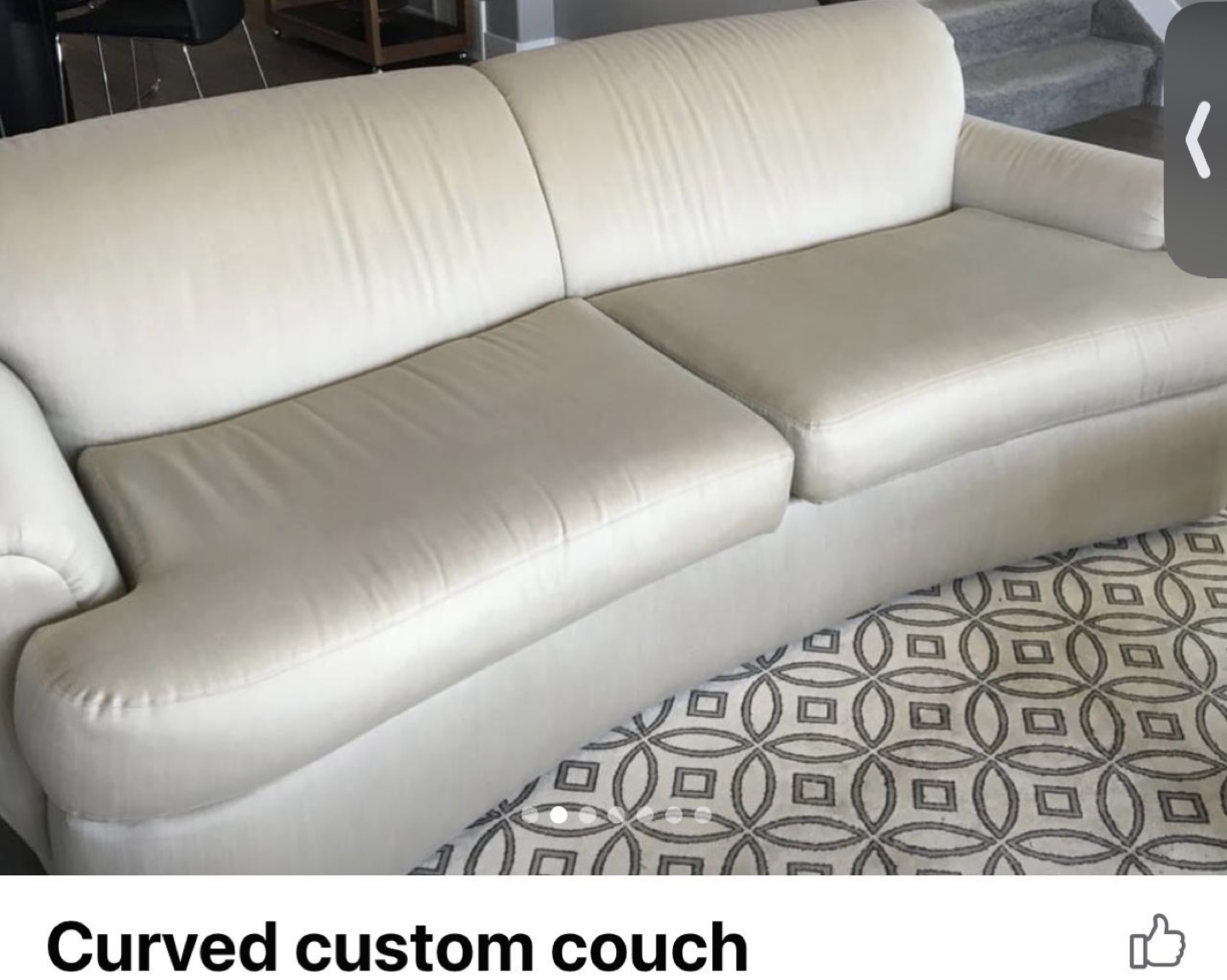 Curved Custom Sofa both
