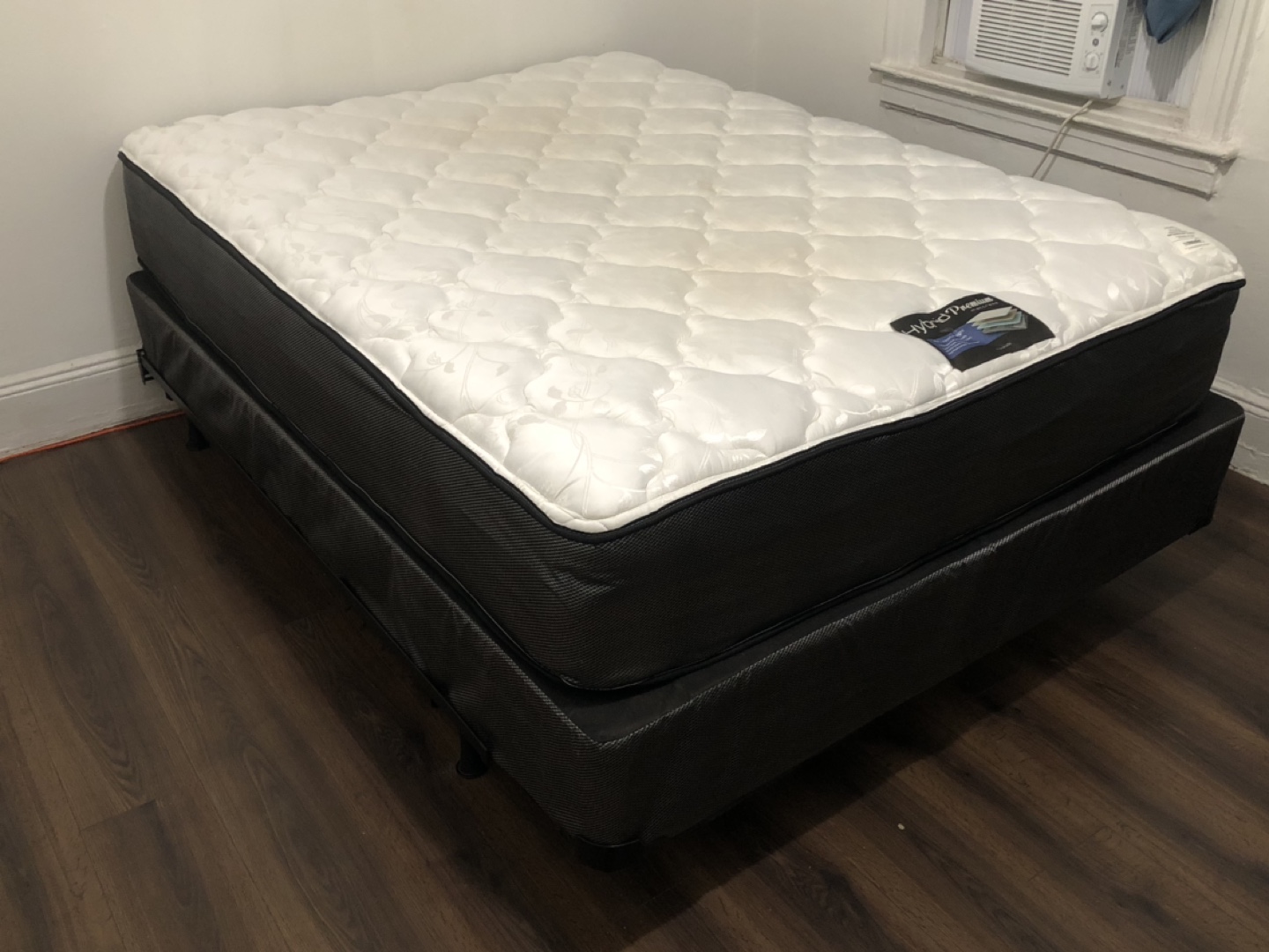 Queen Hybrid Premium Mattress Set (Mattress + Box + Frame)