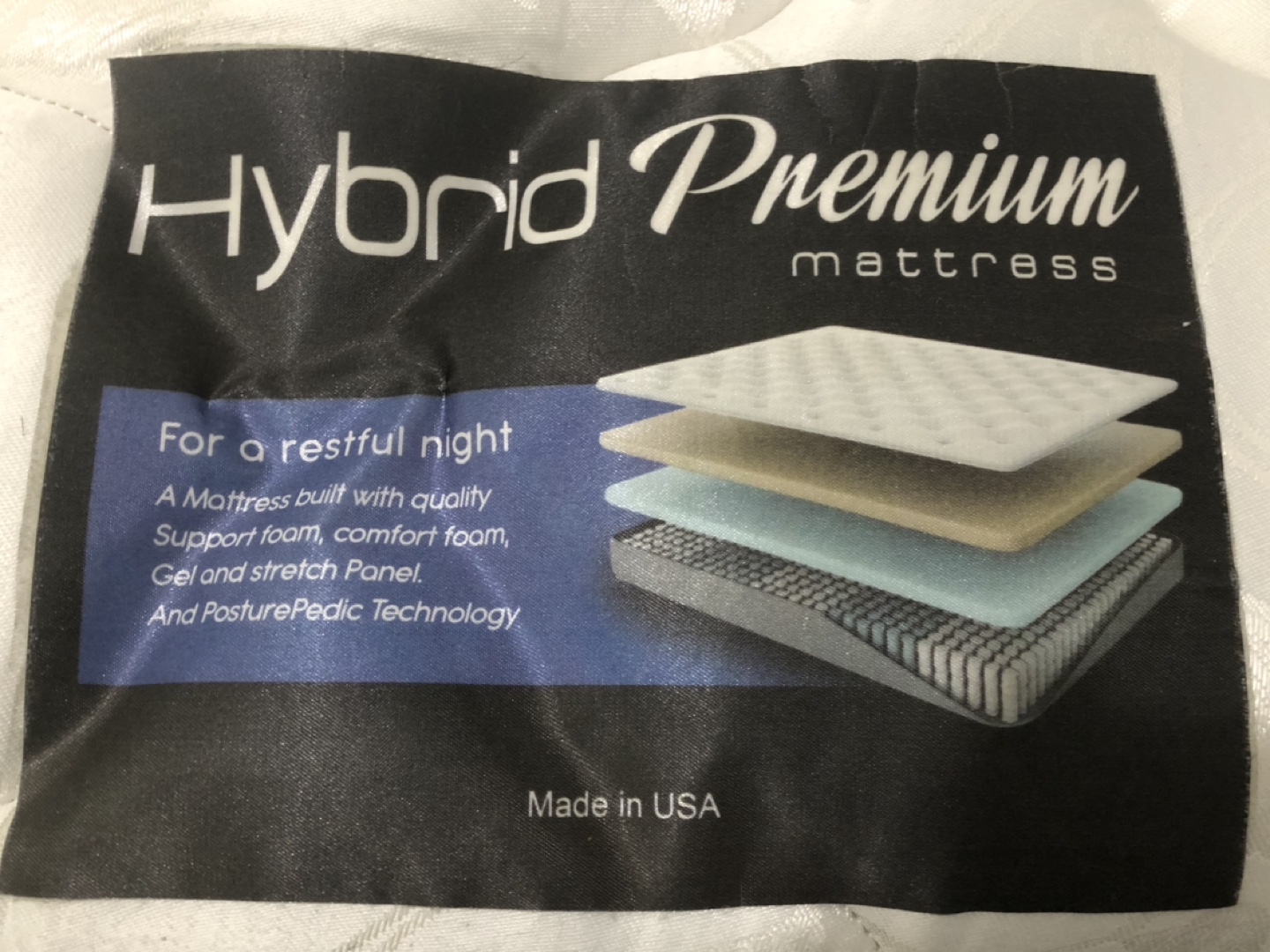 Queen Hybrid Premium Mattress Set (Mattress + Box + Frame) - photo 2