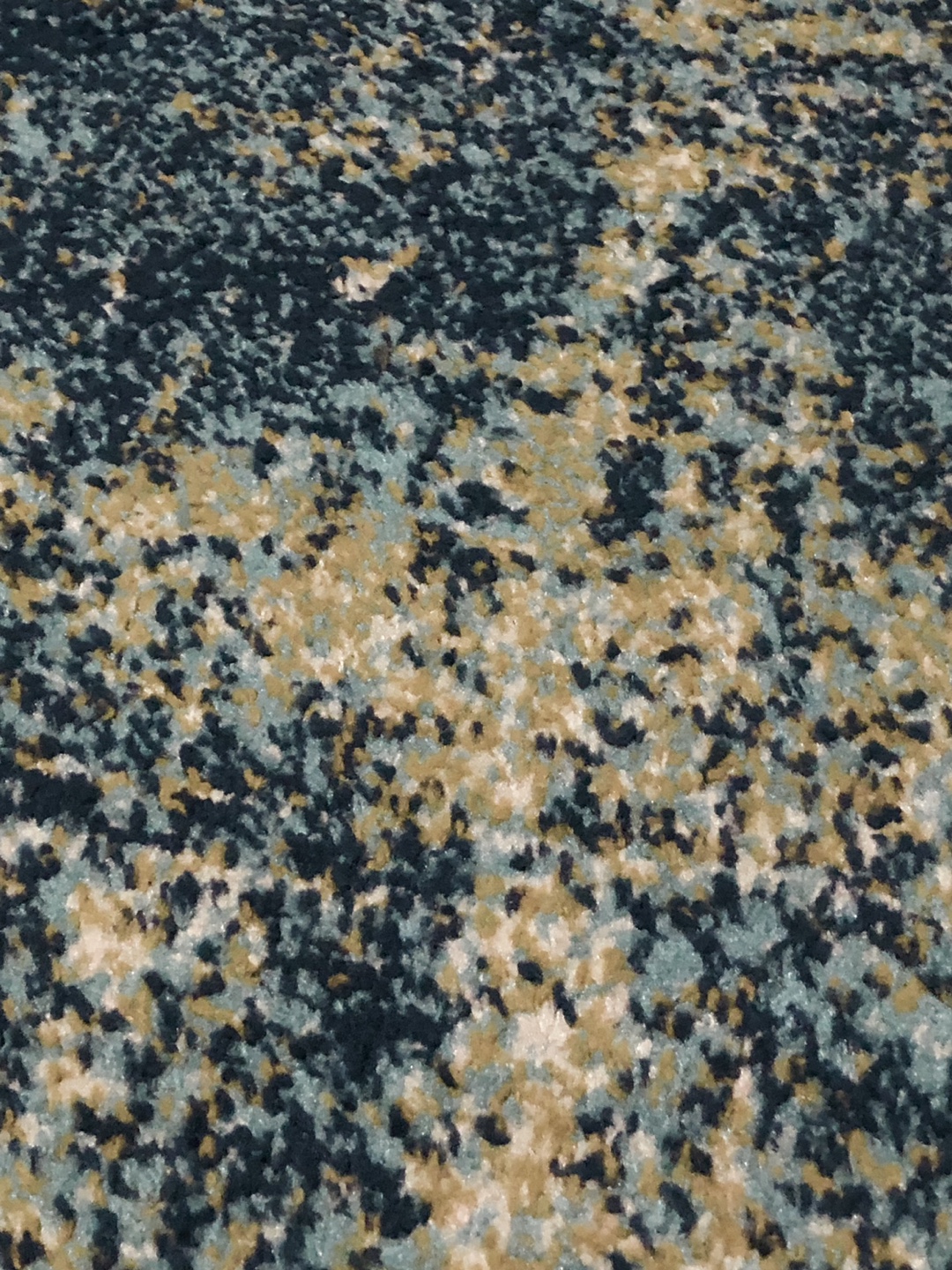 7.5ft X 5ft Abstract Area Rug, Blue and Beige - photo 2