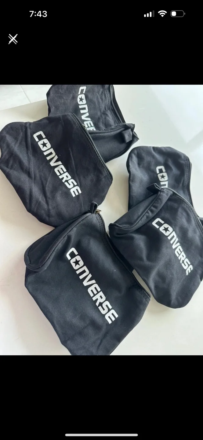 Four Converse Black Canvas Bags #freecycle thumbnail