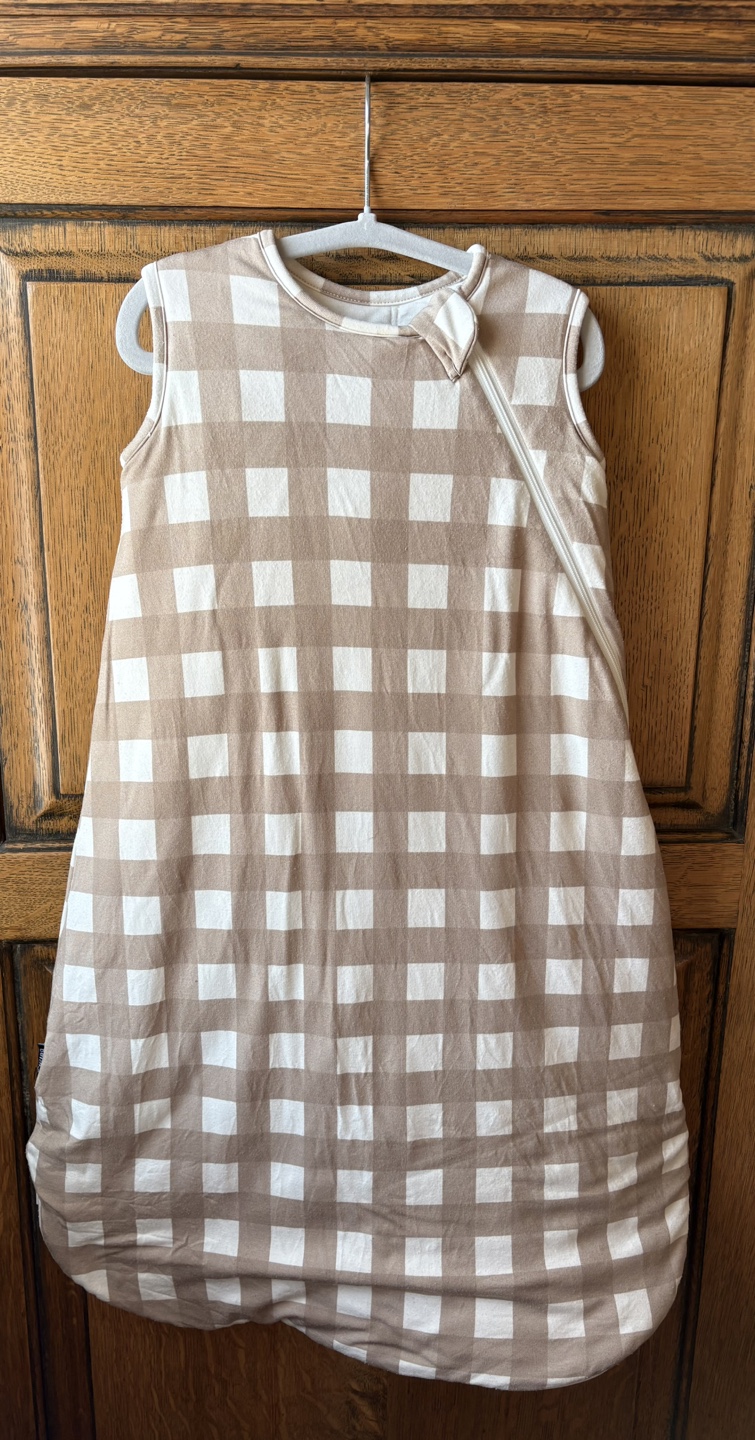 BelanJ 2.5 Tog Sleep Sack, 0-6 Months, Gingham