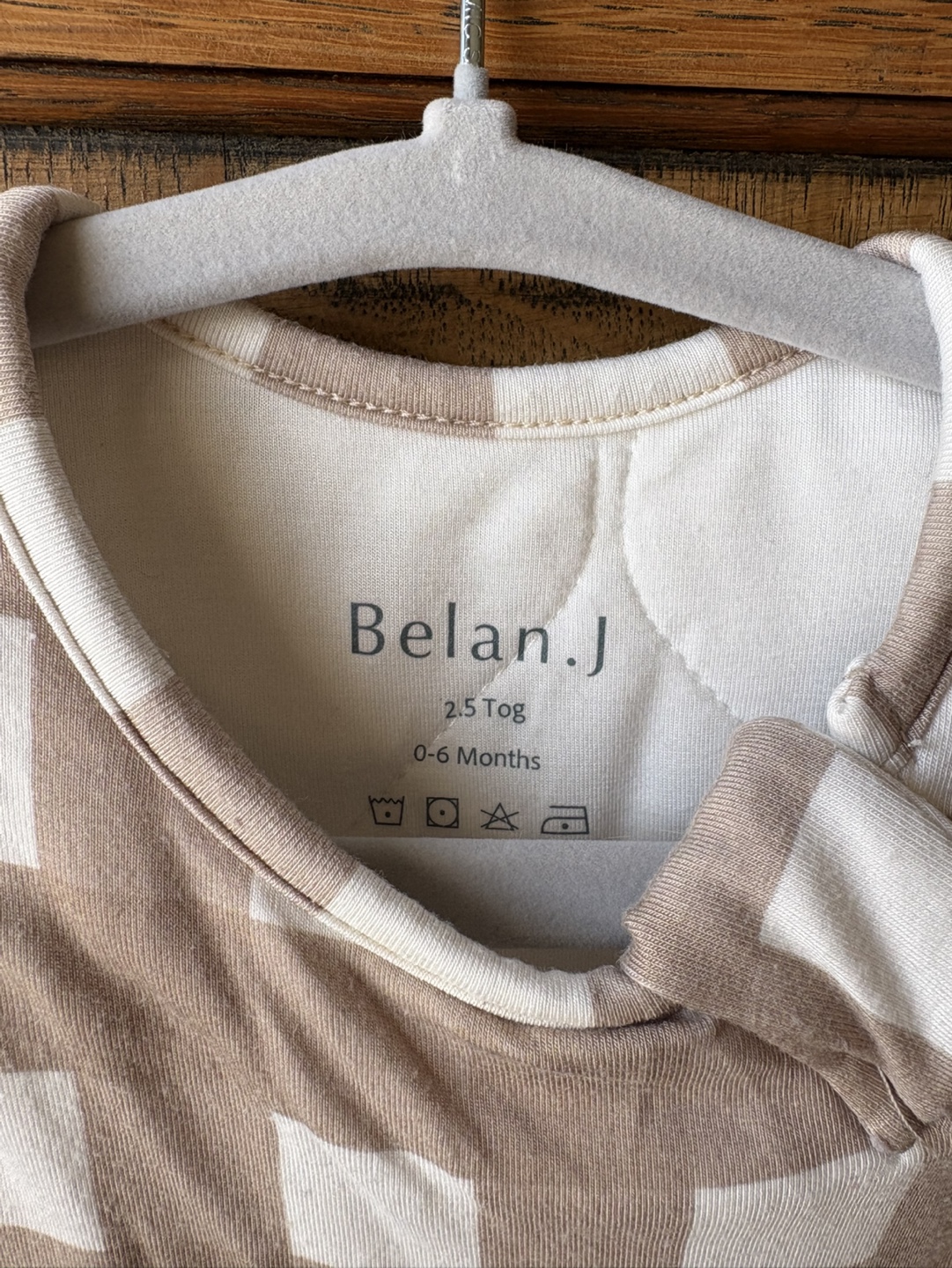 BelanJ 2.5 Tog Sleep Sack, 0-6 Months, Gingham - photo 2
