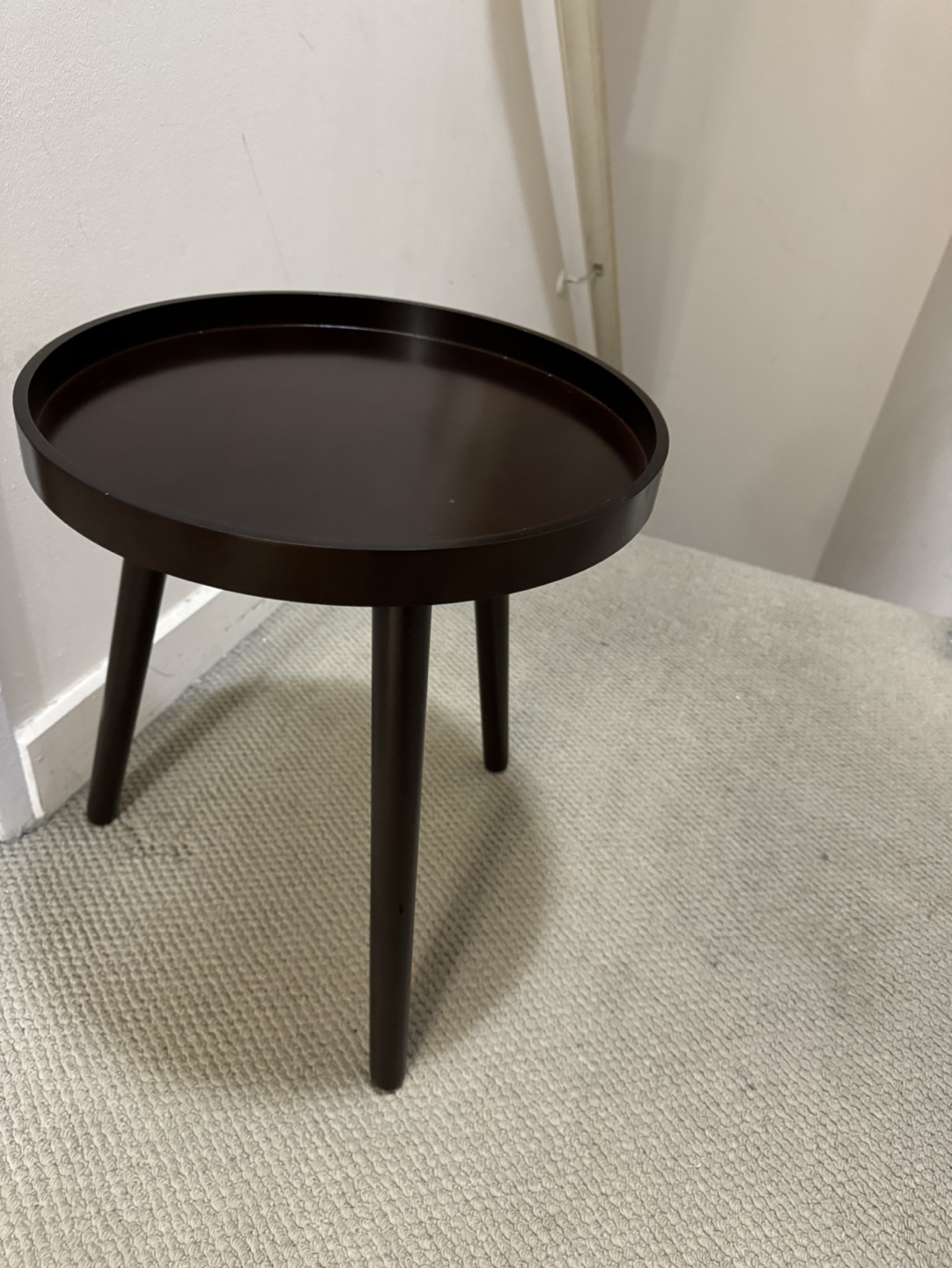 *MOVEOUT SALE* Dark Brown Round Side Table