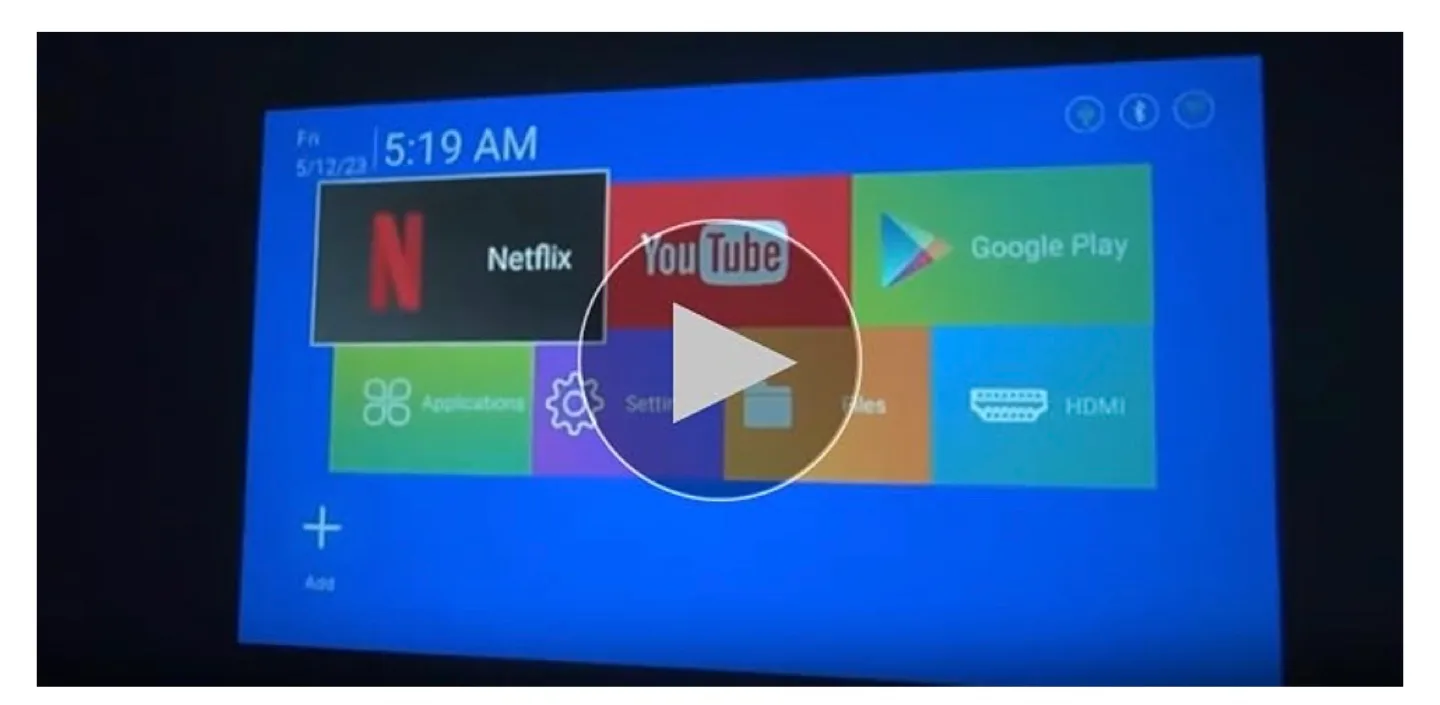 Mini Portable Projector with WiFi & Bluetooth image indicator(4)